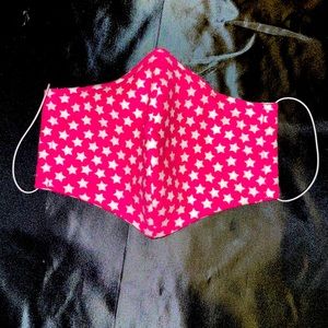 Unisex Pink Stars Face Mask For Sale!!